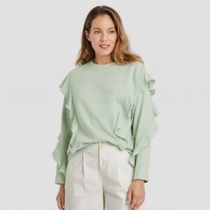 A New Day Ruffled Sleeve Top XXL